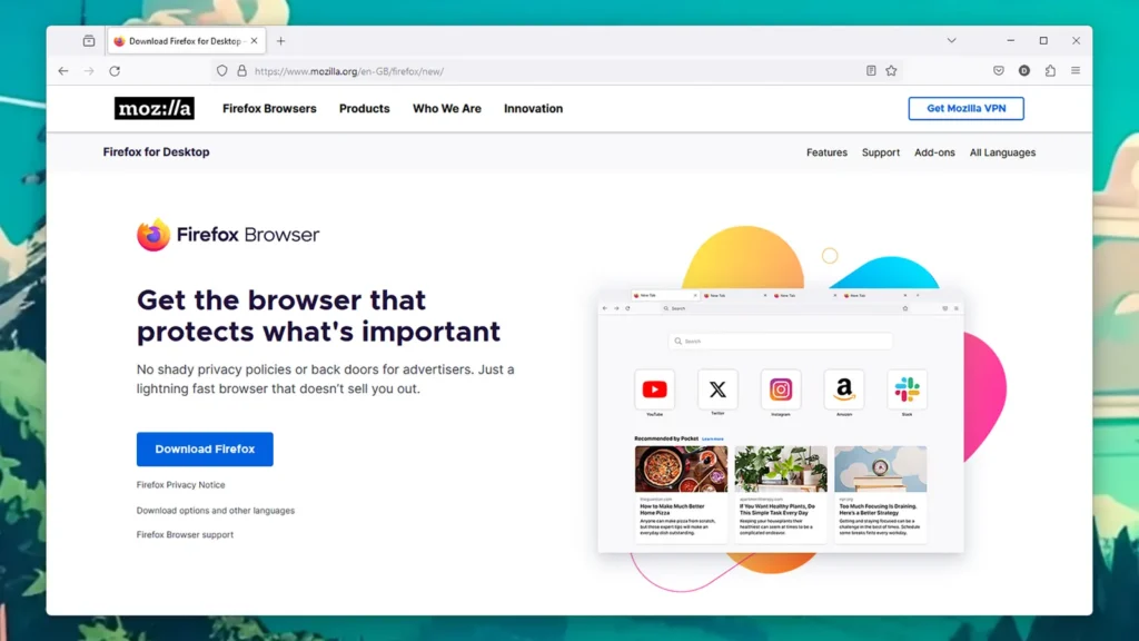 Firefox ekran görüntüsü